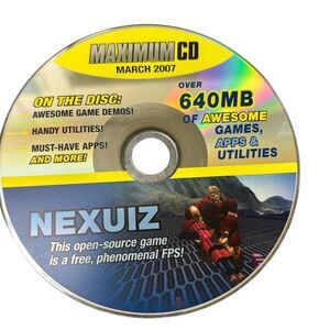 Maximum CD March 2007 640MB Of Games Apps & Utilities Disc